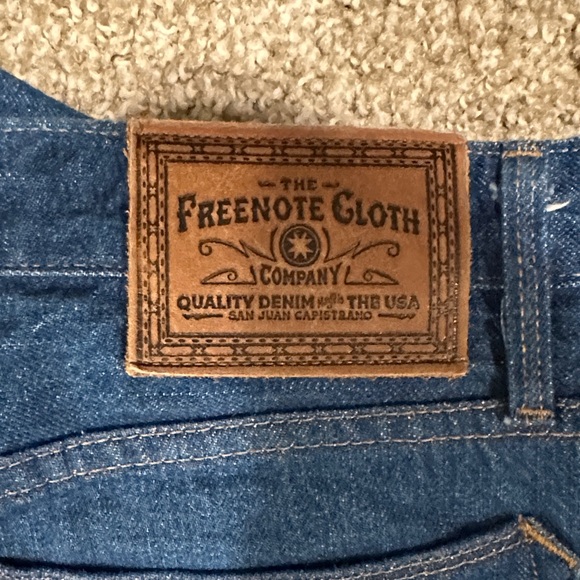 FREENOTE CLOTH button front Stylish Indigo Men's Jeans - Picture 4 of 4